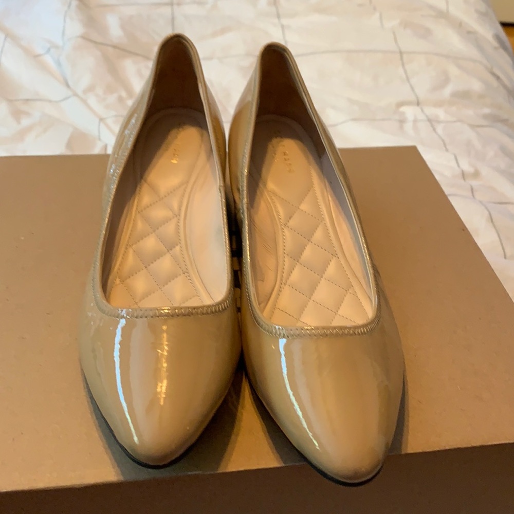 Cole Haan nude wedges